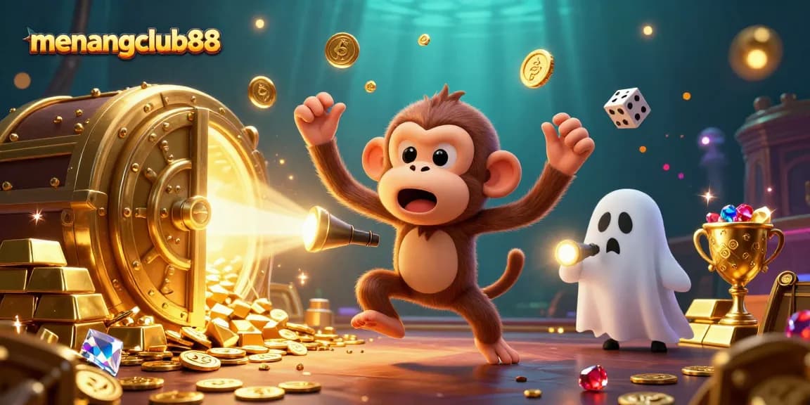 Experience exciting adventures at menangclub88 with a poltergeist monkey and ghost-hunter puppy.