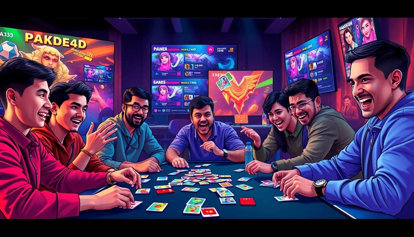 Permainan PAKDE4D game yang membuat pemain bersemangat di meja permainan yang penuh warna.