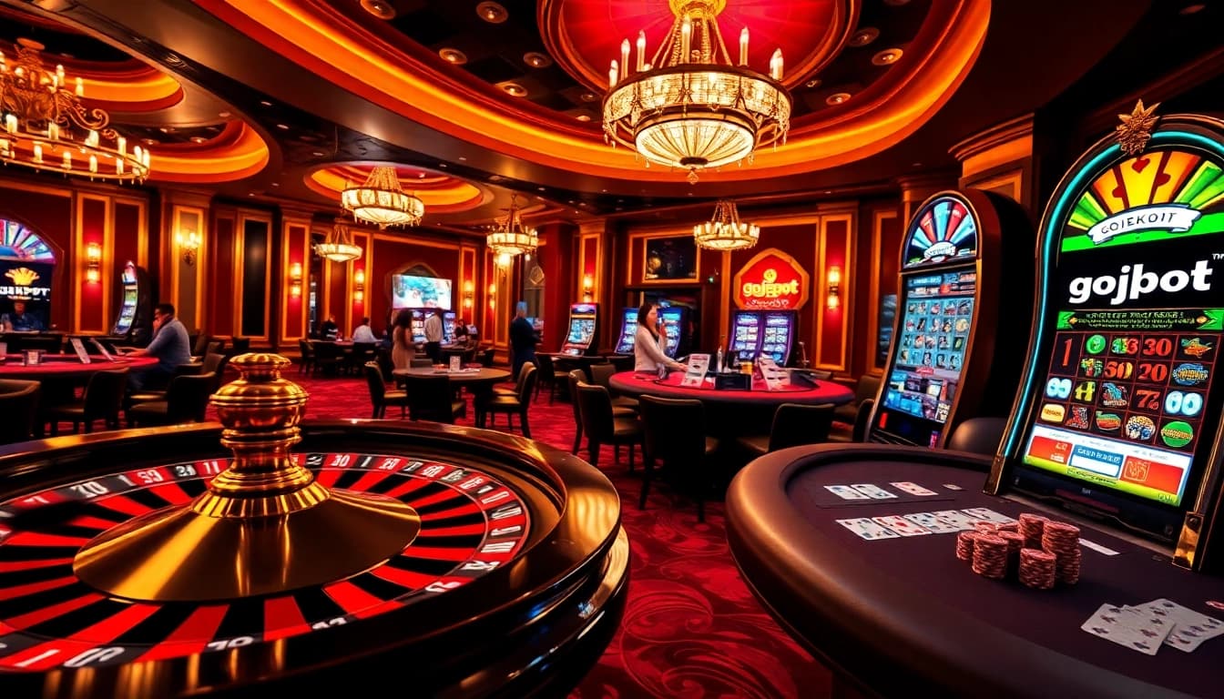Experience the thrill of gaming as players win big at gojekpot's exciting casino tables.
