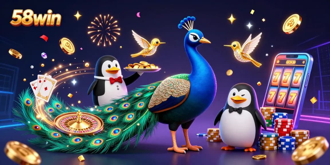 Experience thrilling gameplay at 58win with dazzling casino animations and vibrant gem visuals.