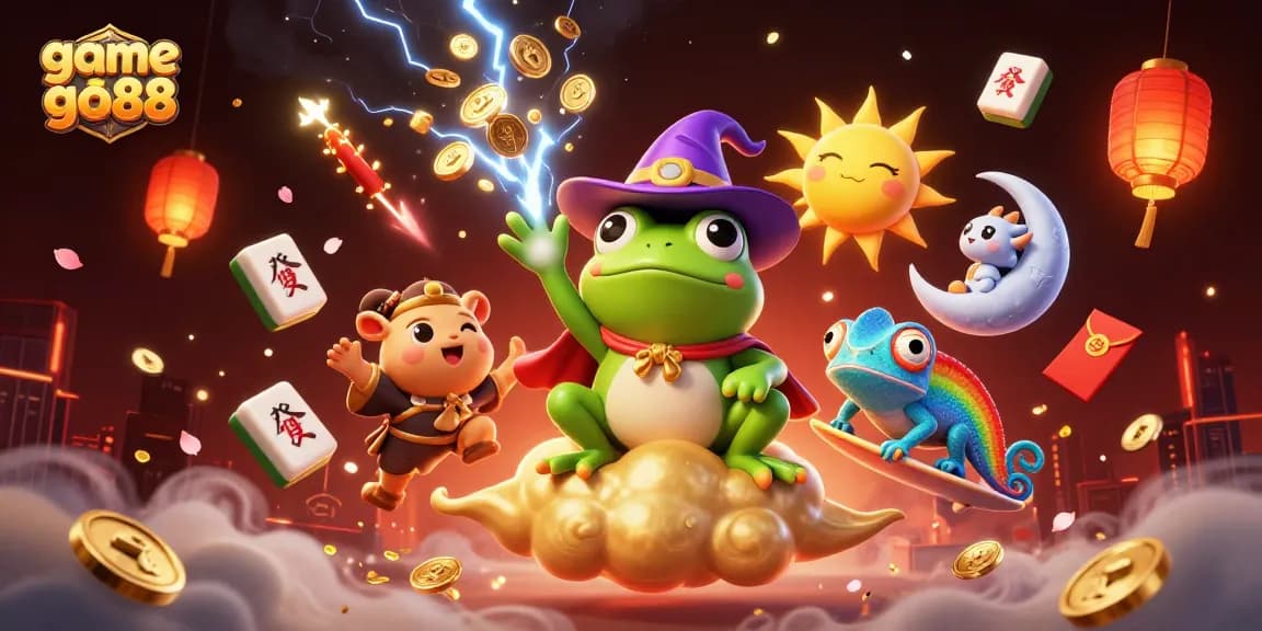 Win exciting rewards and master game go88 with vibrant casino-themed illustration.