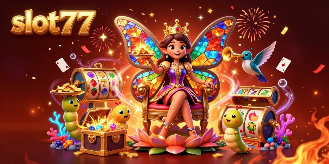 Engage with slot777's vibrant gaming world with colorful reels and dynamic casino elements.
