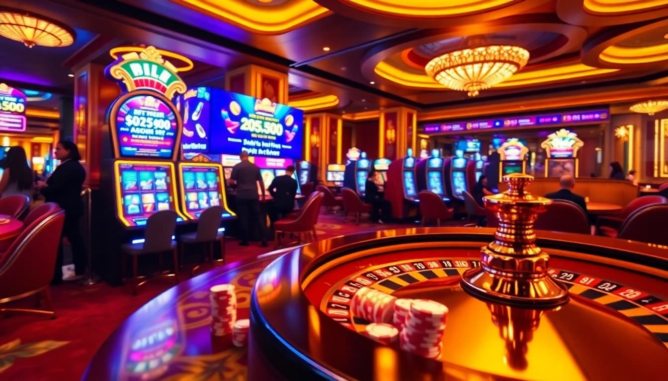 Engage with thrilling virtual gaming at https://www.eejl33.com/, featuring a dynamic roulette wheel and poker chips.