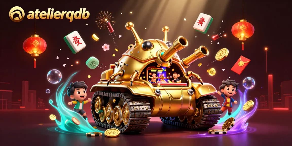 Menangkan pengalaman kasino unik dengan atelierqdb yang menampilkan kasino mini dalam tank kumbang emas.