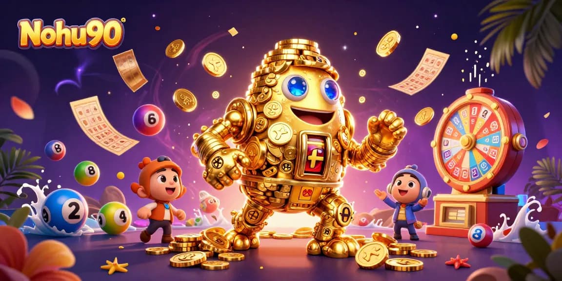 Experience thrilling games with Nohu90, featuring vibrant slots and dynamic prize elements.