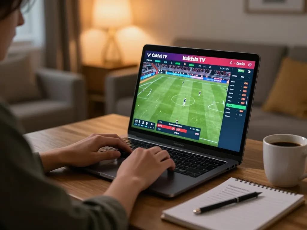 Cakhia TV player engaging with live betting data at home, demonstrating strategic gameplay atmosphere.