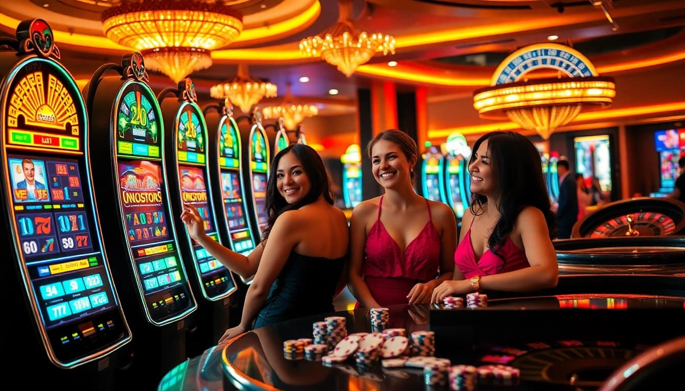 Experience the thrilling excitement of ktpjitu alternatif with players enjoying high-stakes slot machines and roulette.