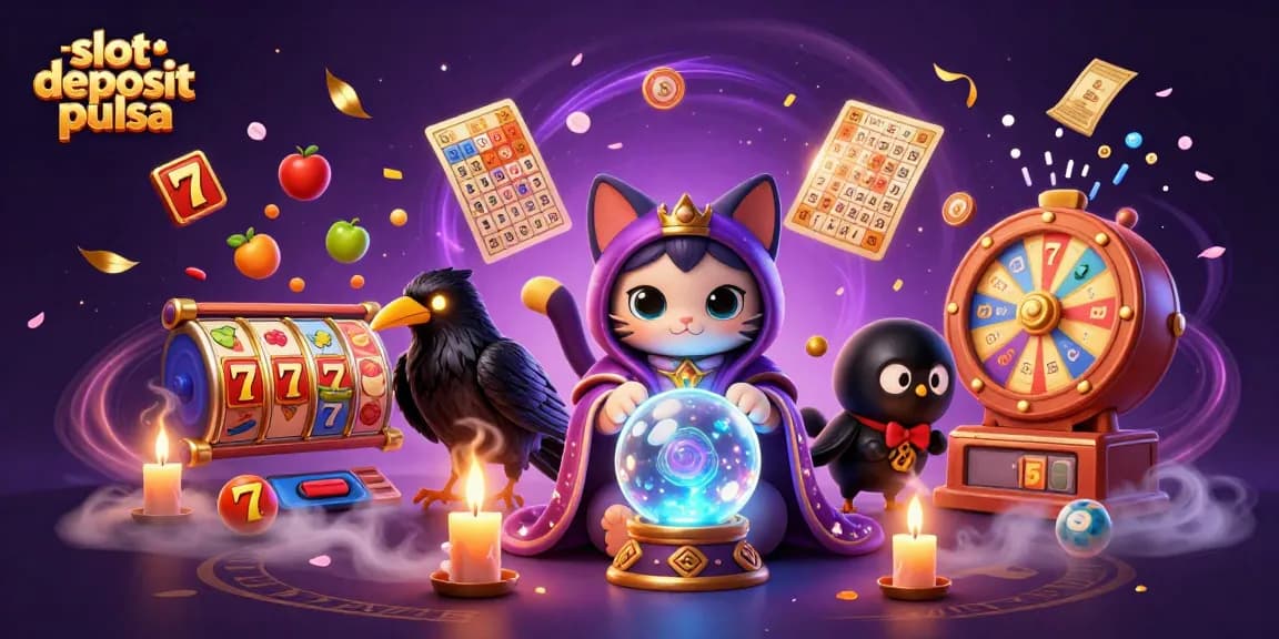Mainkan slot deposit pulsa dengan mudah menggunakan 5 ribu, seperti yang ditampilkan dalam ilustrasi berwarna-warni ini.