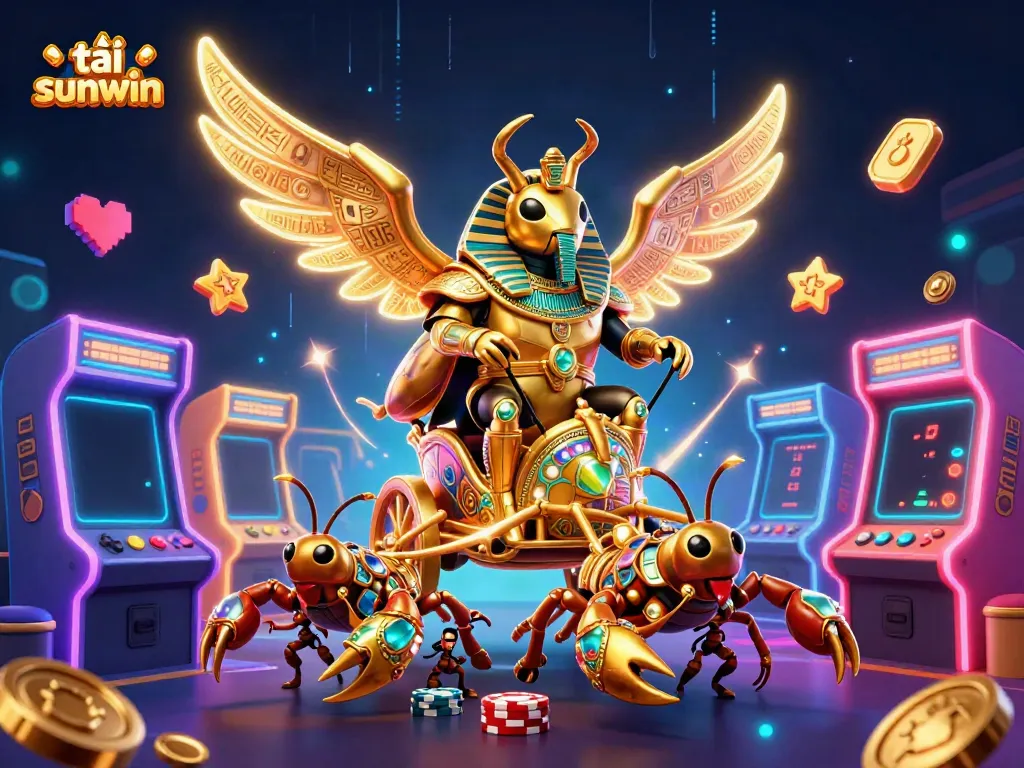 Join the action to tải sunwin, showcasing vibrant characters and exciting game elements in a dynamic casino experience.