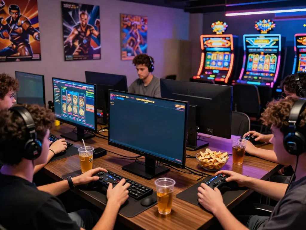 Akunjp online gaming community engaged in a vibrant slot game experience