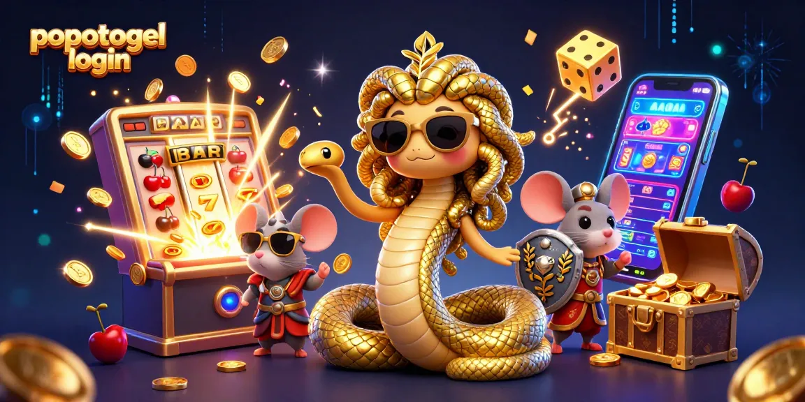Experience thrilling gaming with popotogel login as playful Medusa and warrior mouse enjoy a jackpot explosion.