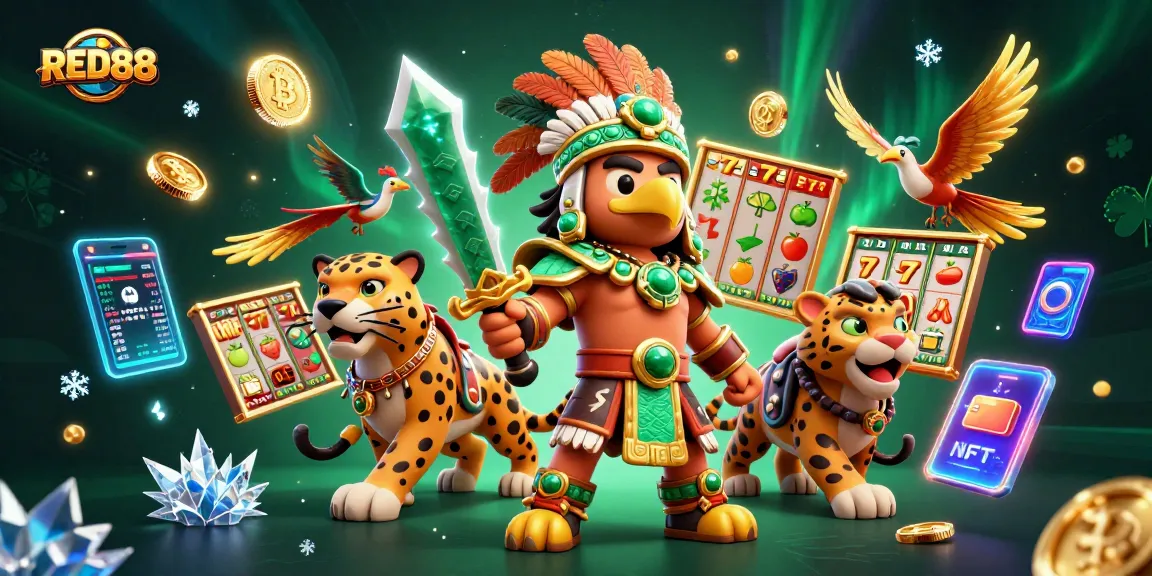 Spin and win at RED88 with vibrant slot reels and dynamic gaming action.