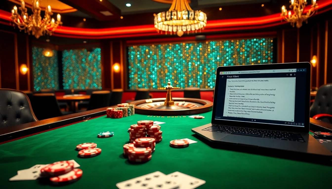 Engaging scene featuring poker players and a roulette wheel, highlighting the hidden wiki link.