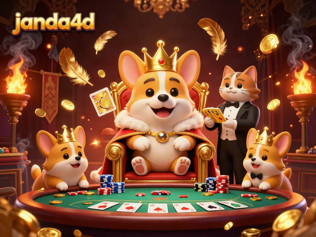 janda4d pamerkan corgi bermahkota emas dan dealer kucing melayani bandar poker bertumpuk