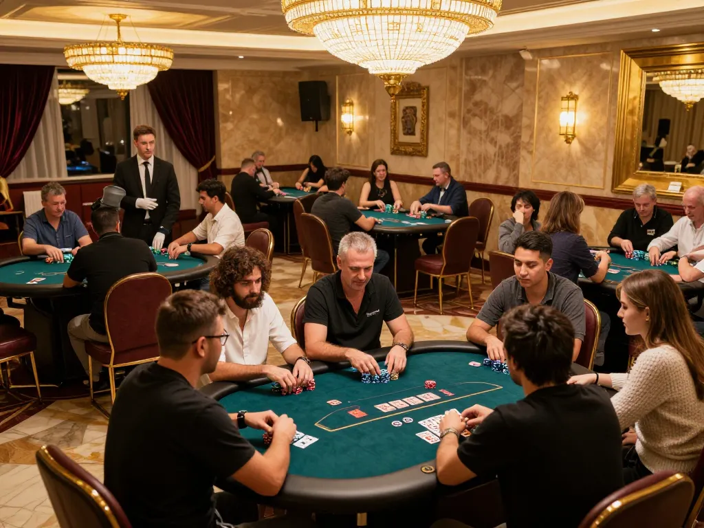 Experience thrilling poker gameplay at g28 com casino with players and professional dealers.
