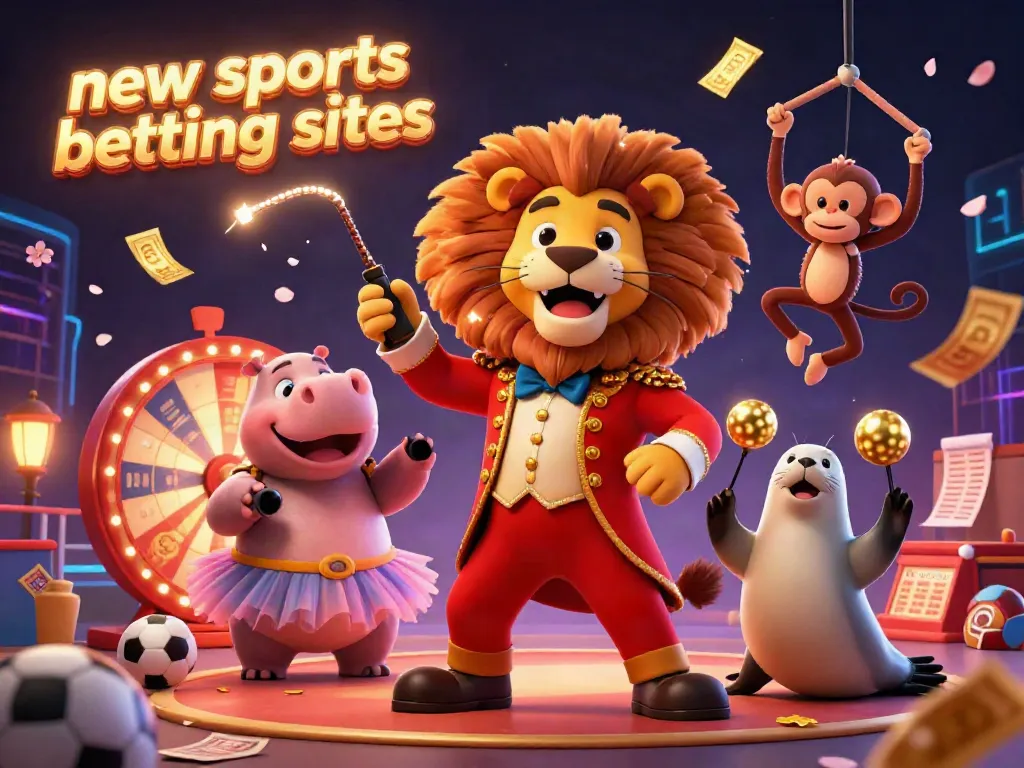 Experience the thrill of new sports betting sites with dynamic visuals showing energetic betting elements.