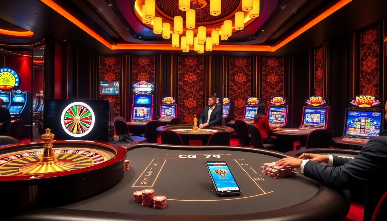 Người chơi hào hứng tại các bàn casino khi sử dụng ứng dụng cg79 cho cược chiến lược.