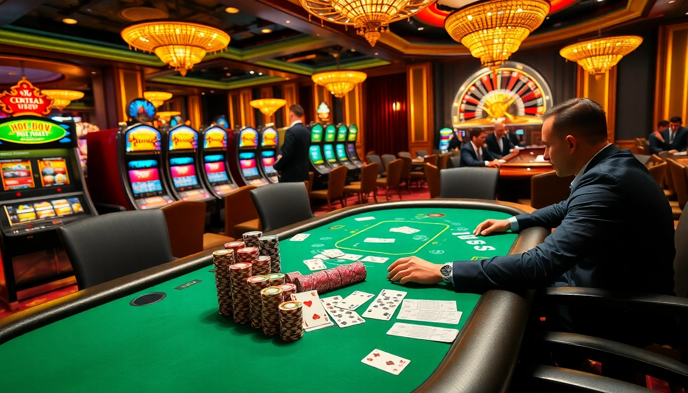 Experience the excitement of gaming at i9bet.ren with vibrant poker tables and slots.