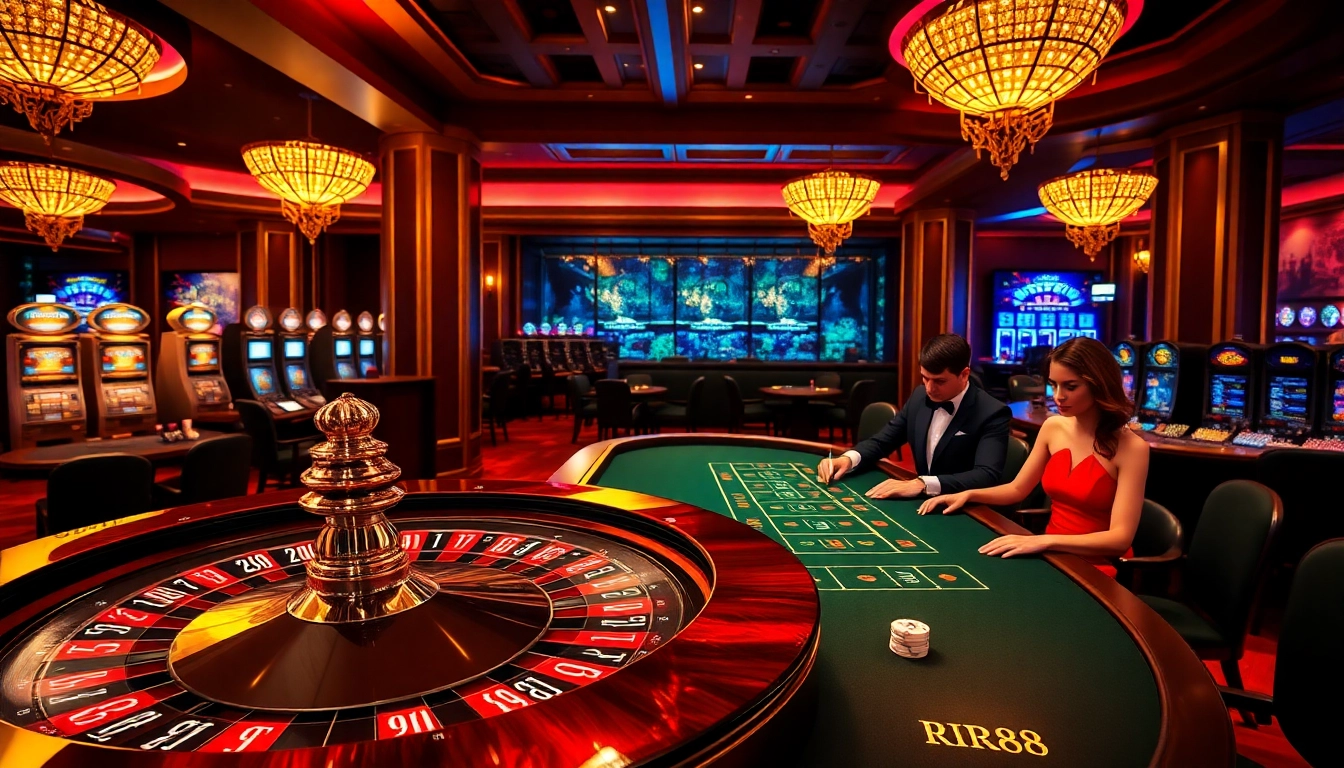 Experience the thrill at RR88 casino with vibrant roulette and engaging gameplay.