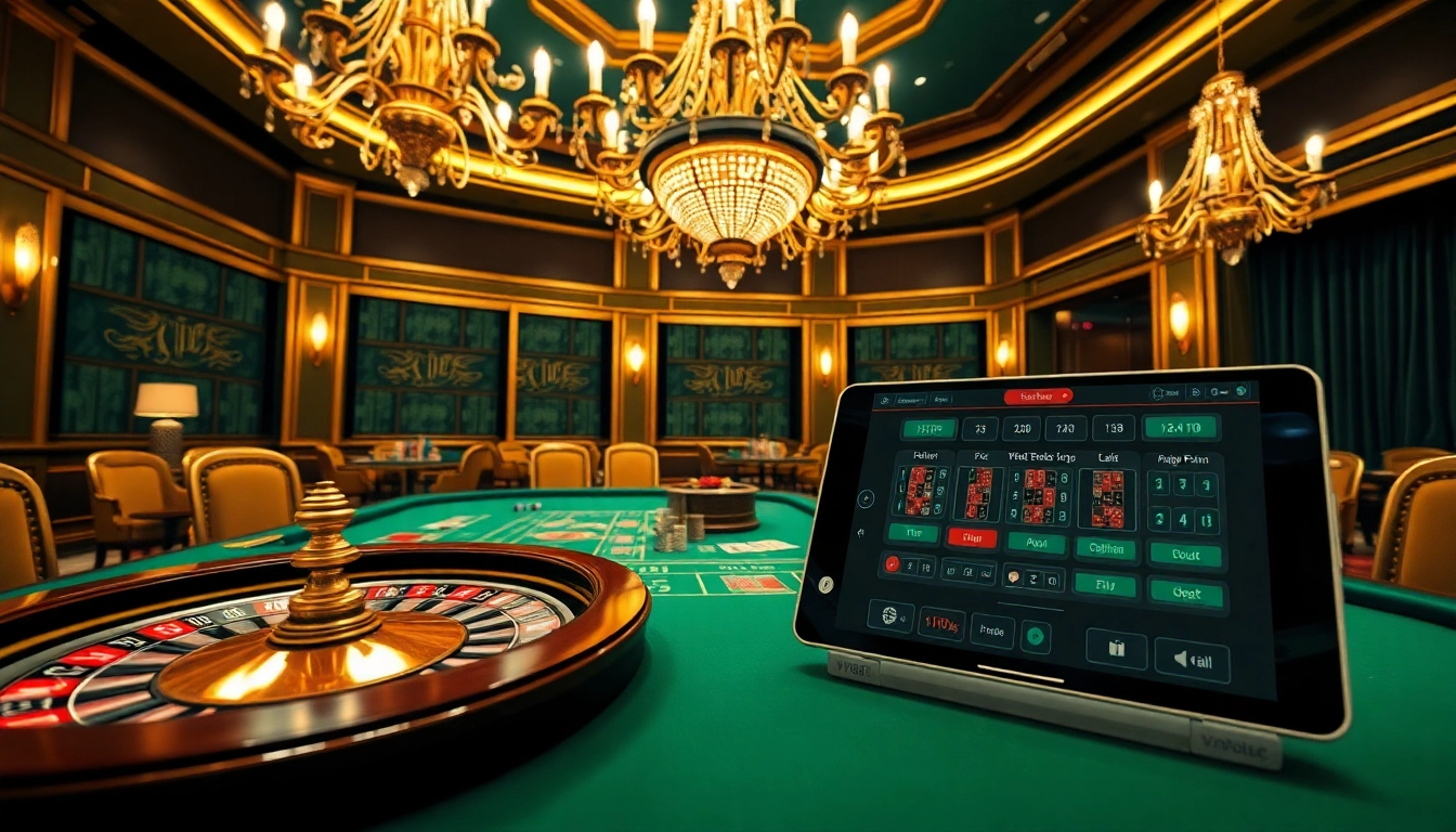 Experience the thrill of Vt88 nhà cái with luxurious casino elements featuring poker chips and a roulette wheel.