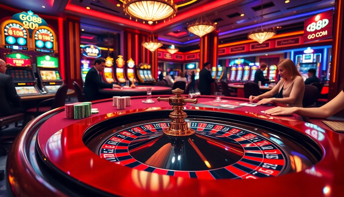 Experience the excitement of go 88 com with players immersed in high-stakes casino games.