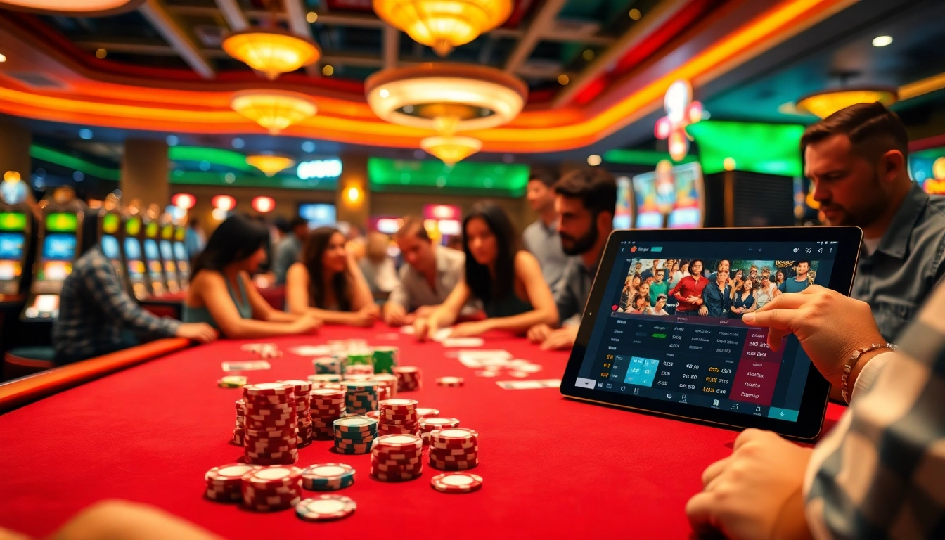 Gopay88 Daftar enhances excitement at a vibrant casino table with lively gameplay.